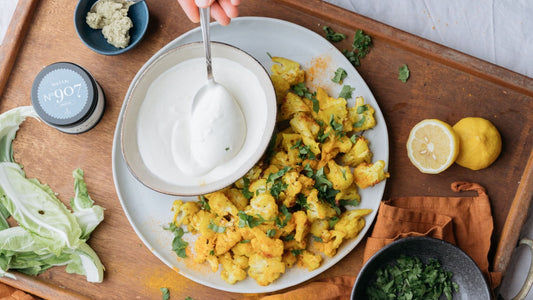 Gerösteter Blumenkohl mit Wasabi-Dip